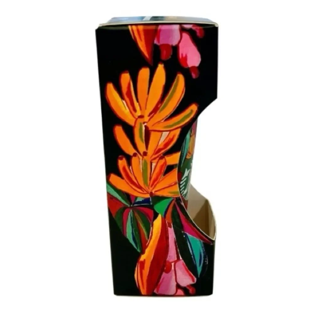 FARM RIO Starbucks LIMITED EDITION  Dark Green Banana Leaves Tumbler / Keychain